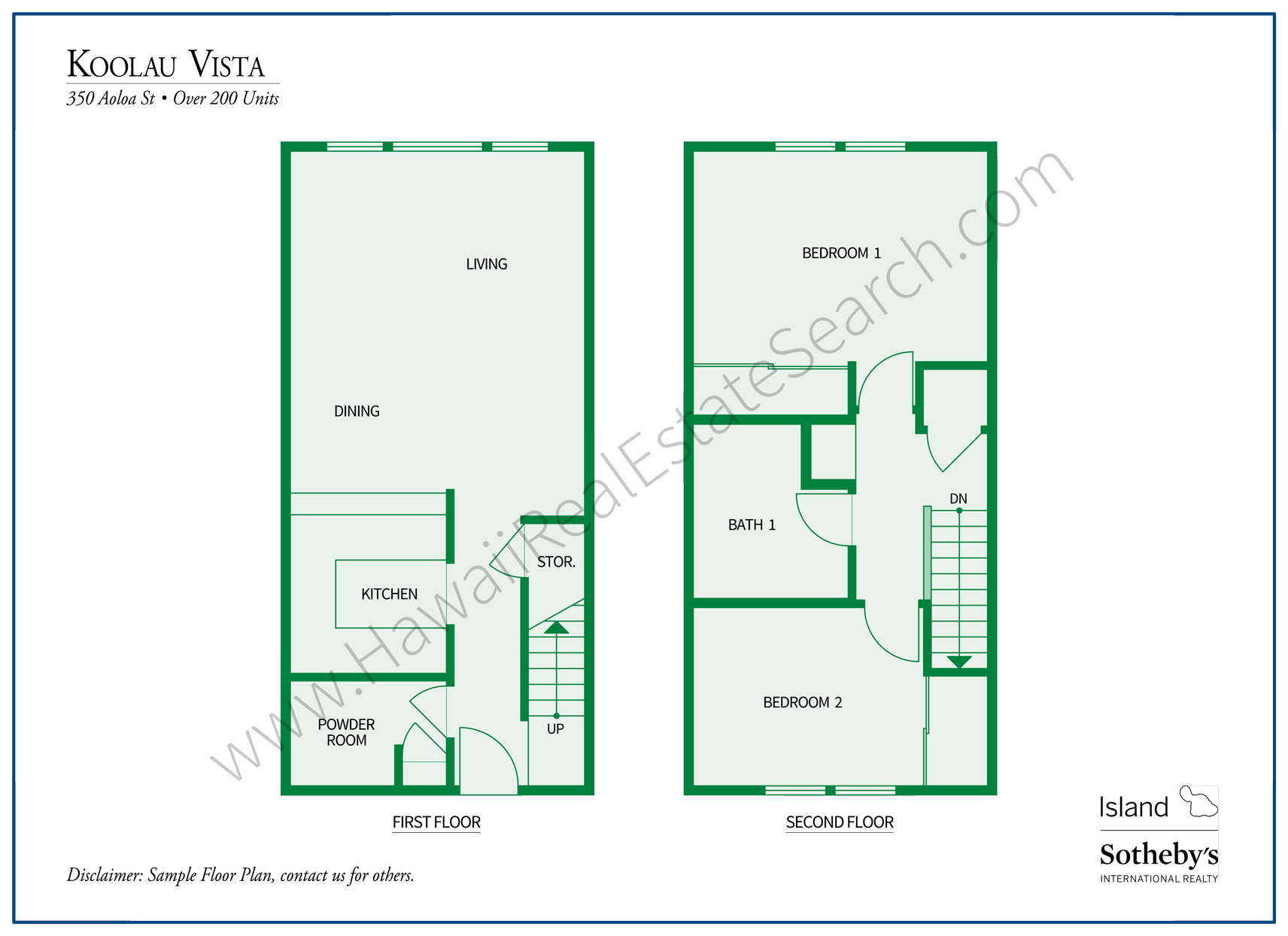 Koolau Vista Floor Plan